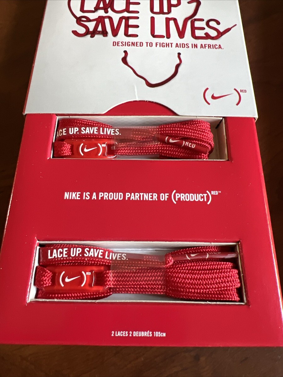 red shoe laces nike