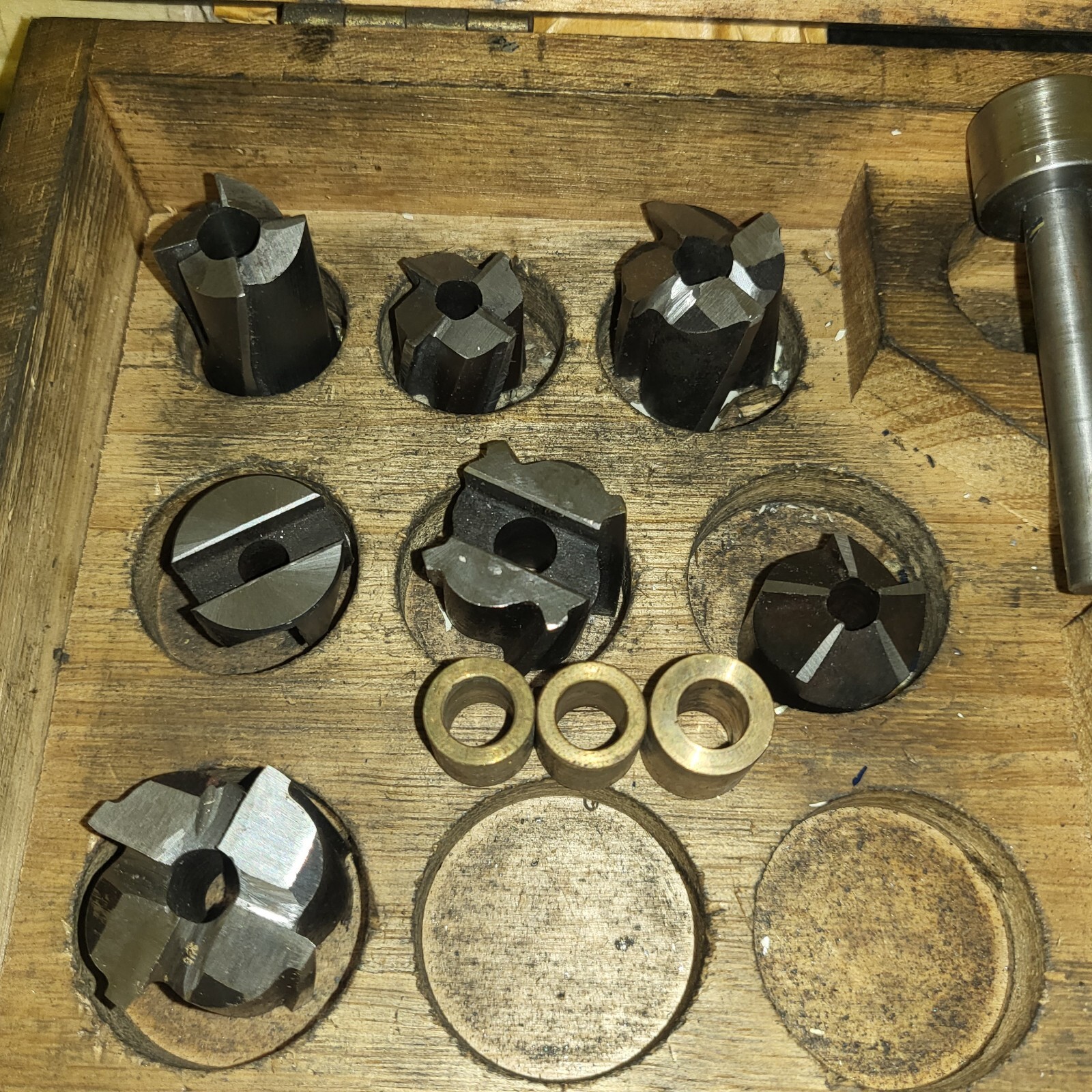 Bowers HSS Counterbore & Angle Cutters & Interchangeable Pilots In