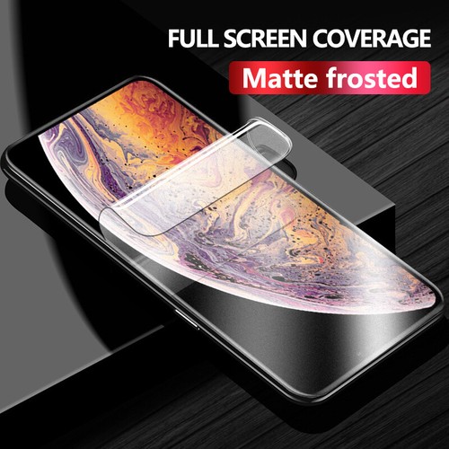 For iPhone 16 15 14 13 Pro Max 12 11 Matte Hydrogel Film Screen Protector Cover - Picture 8 of 14