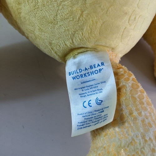 Peluche Build A Bear tortuga marina amarillo sin concha peluche usado en excelente estado - Imagen 5 de 7