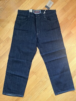 Vintage Deadstock Y2K Levi's Loose Straight 569 Dark Blue