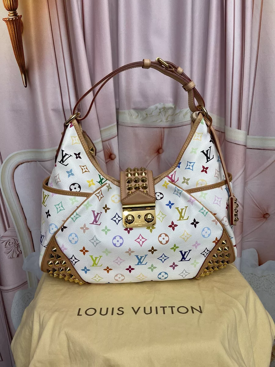 LOUIS VUITTON Monogram Multicolor Chrissie White 67253