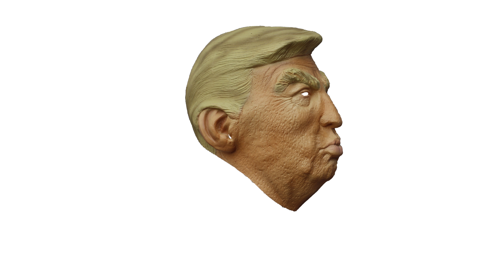 Trump Pout Halloween Cosplay Latex Mask by Ghoulish Productions - Picture 4 of 7
