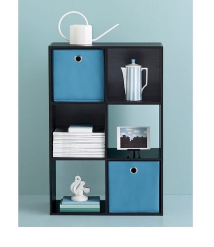 11" 6 Cube Organizer Shelf Espresso - Room Essentials - - Picture 2 of 6