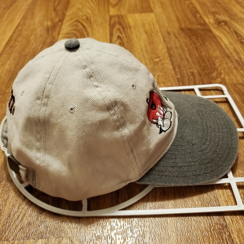 Vintage M&M's Hat Adult Strapback Beige Planet Mars Baseball Cap Candy - Picture 2 of 6