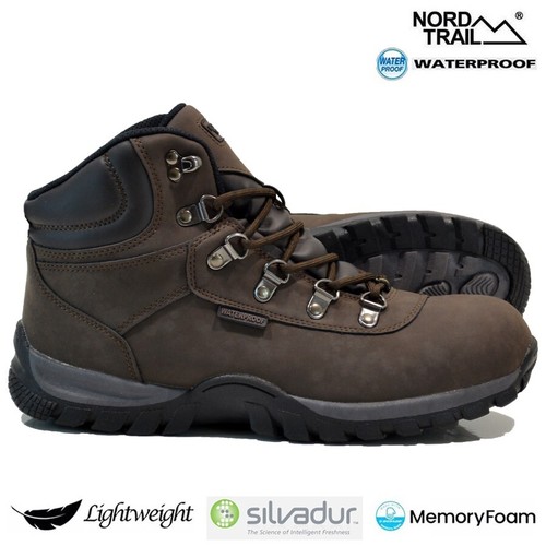 MENS WATERPROOF WALKING HIKING MEMORY FOAM CASUAL WINTER ANKLE BOOTS TRAINERS - Picture 2 of 26