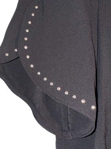 Tahari Womens Black Studded Blouse XL Polyester/Spandex - Picture 7 of 10