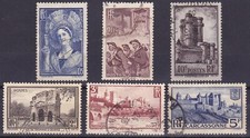 France 1938 n° 388-389-390-391-392-393 Oblitérés - Voir Verso & Descriptif
