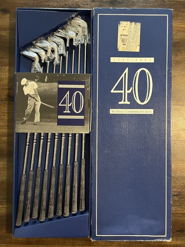 Vintage Ben Hogan 40th Anniversary Iron Set 2-E 9 Clubs BRAND NEW w Box 207/1500