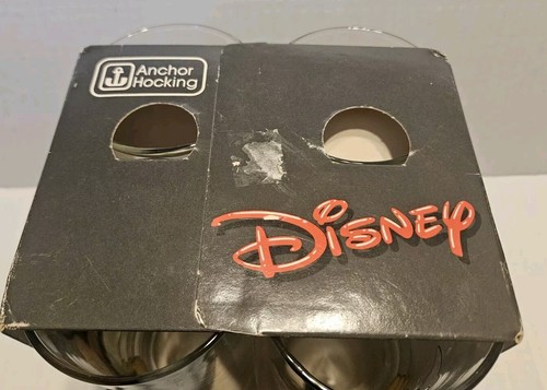 Walt Disney Company Mickey Mouse Drinking Glasses 5.8" 12.5 FluidOz Set Of 4 Vtg - Picture 5 of 6