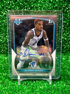 2023 Al-Amir Dawes Bowman Chrome University 1st Bowman AUTO #63 Seton Hall