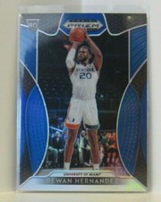 Dewan Hernandez RC 2019 Panini Prizm Draft Picks BLUE Refractor SP Miami