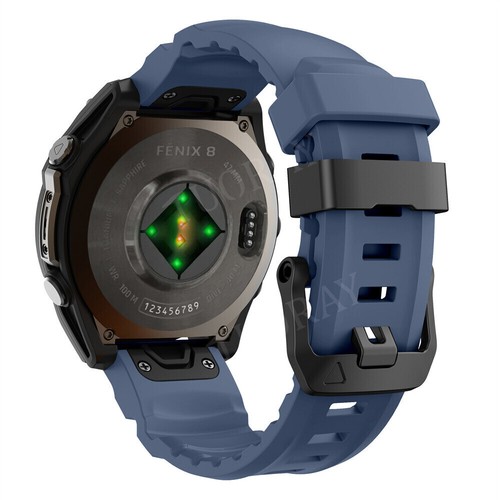 Correa de reloj de silicona de ajuste rápido para Garmin Fenix 3HR 5 5X 6 6X Pro E 8 7 7X - Imagen 41 de 81