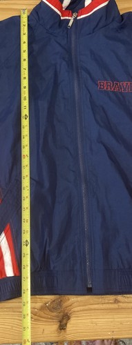 Atlanta Braves Starter Jacket NWT Size XL Vintage Full Zip Windbreaker MLB - Picture 9 of 12