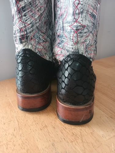 Boulet Mujer Botas Vaqueras Puntera Cuadrada Negro. talla 7,5 cuero - Imagen 6 de 7