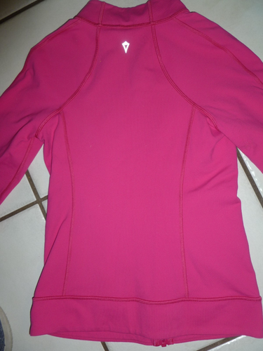 LULULEMON(IVIVVA) GIRLS PINK ATHLETA JACKET SIZE 12 - Picture 3 of 4