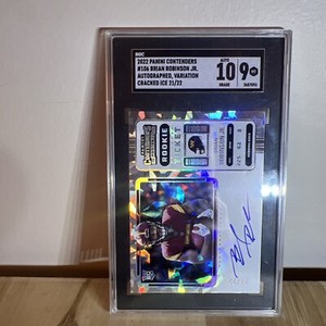 2022-23 Panini Contenders Brian Robinson Jr. Cracked Ice Variation Auto 21/22 