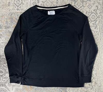 Champion Sweatshirt Women's XL Long Sleeve Raglan Boat Neck