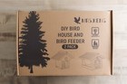 Mrs. Keng Wild Birds DIY Bird House And Bird Feeder Pure Wood Material 2 Pack