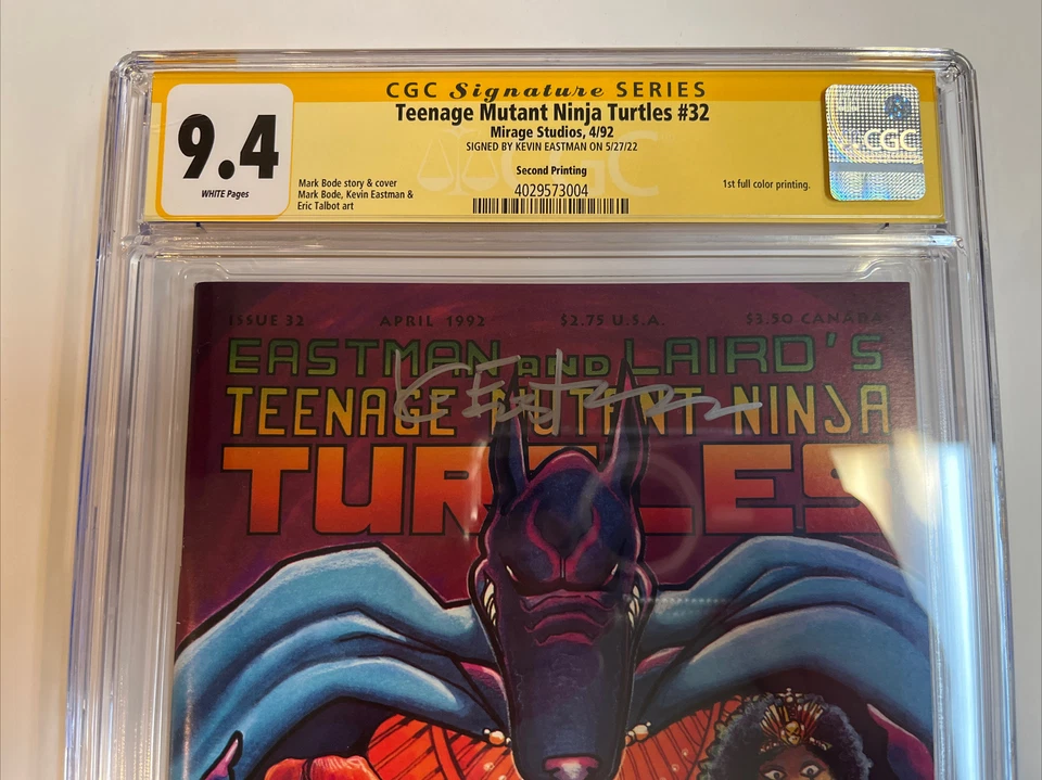 TMNT Teenage Mutant Ninja Turtles (1992) # 32 (CGC 9.4 SS Eastman) 2nd Print - Image 2 of 4