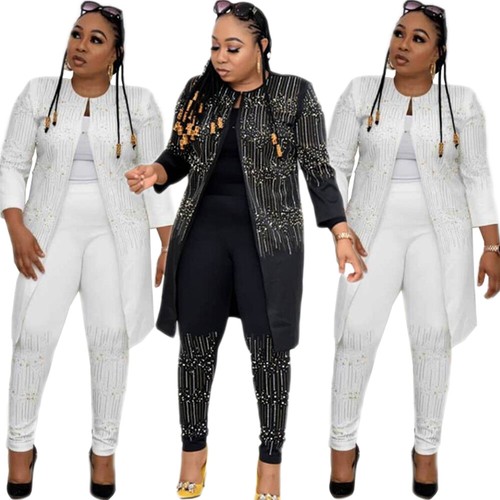 Sleeve Coat Pant Vest Suit 