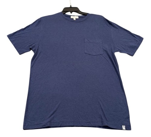 Peter Millar Mens Seaside Summer Pocket Crewneck T-Shirt Blue Size Small S NWT