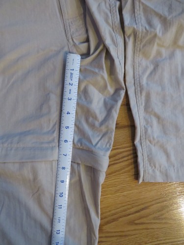 COLUMBIA mens XL (38) x30/ 7.5" PFG FISHING/ HIKING PANTS/ SHORTS convertible - Picture 4 of 10