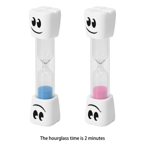 2 Minute Creative Big Eye Timer Sandglass Child Cartoon Durable Desk Ornament - Picture 10 of 12