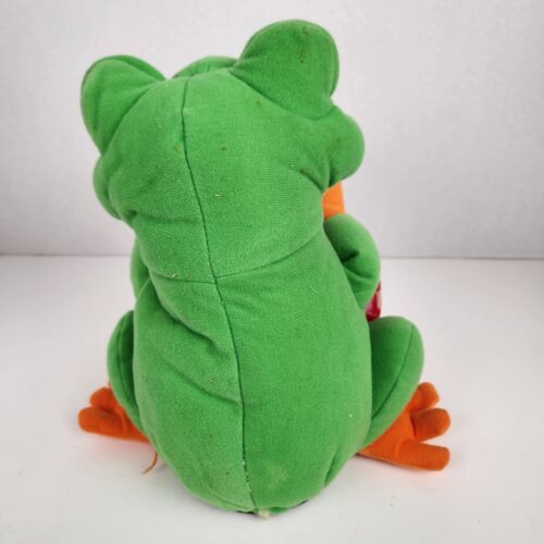 Gemmy Bongo Playing Valentine Beat N Love Frog Animated Plush READ - Picture 3 of 6
