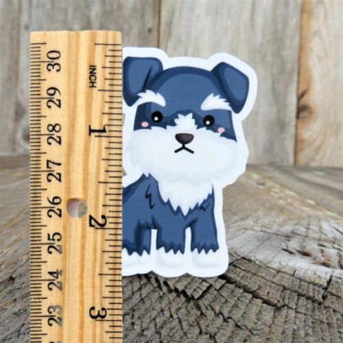 Schnauzer Puppy Sticker Decal Full Color Cartoon Waterproof Dog Lover Bumper - Picture 2 of 2
