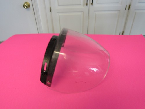 Vintage VESC-8 Motorcycle Helmet Bubble Face Shield Visor Clear Model # 500 - Picture 3 of 15