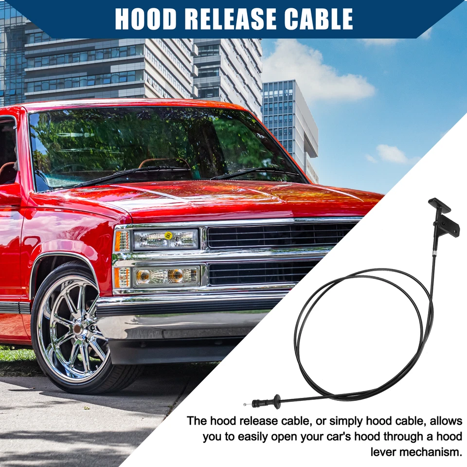 Pack de 1 para GMC C1500 1984-1986 Nº14039963 Cable de liberación de capó interior 14039963 Foto 3 de 4