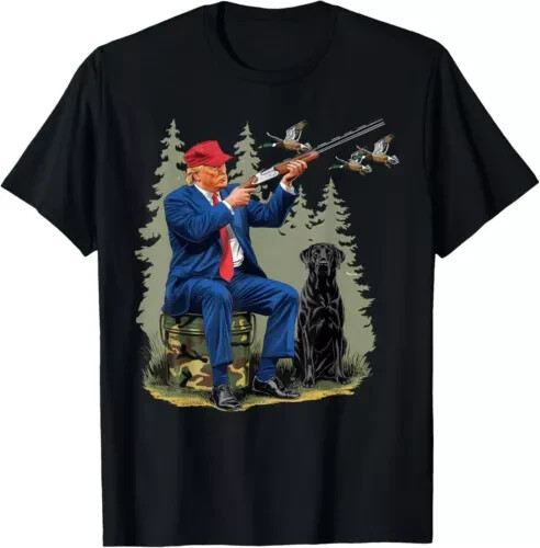 Funny Hunting Duck Trump Camo Hunting Hello Hunting Season T-Shirt