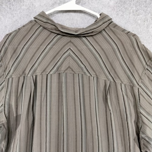 Horny Toad Polo Shirt Men Size Large Modal Blend Button Down Short Sleeve Stripe - Picture 7 of 9