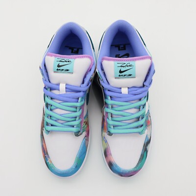 HF6061-400 Futura Nike SB Dunk Low White and Geode Teal