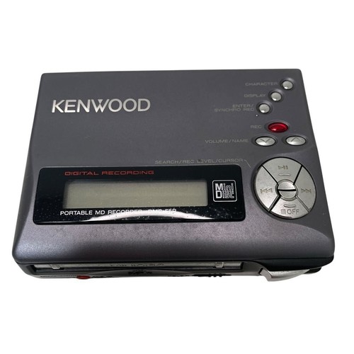 KENWOOD DMC-F5R Portable Minidisc Recorder Gray Tested - Picture 2 of 9