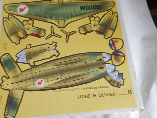 Kits de cartón vintage aviones franceses Concorde Caravelle Mirage etc Pile wonder - Imagen 4 de 13