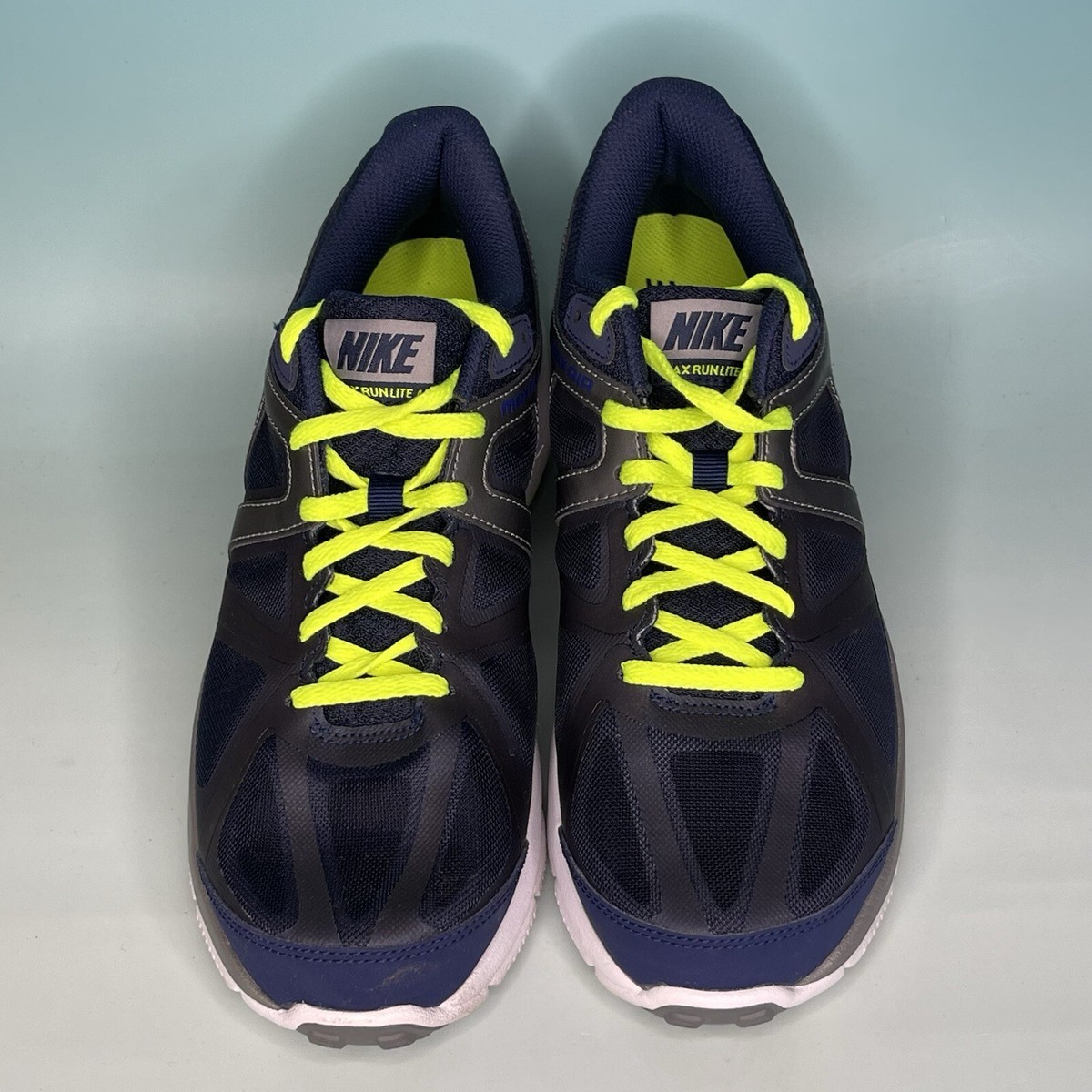 NIKE AIR MAX RUN LITE 4 - 554904 401 Navy Volt Running Shoes  display picture 2