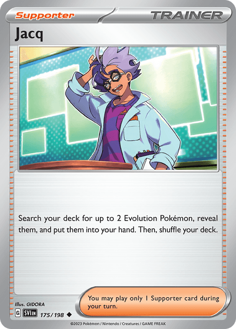 Pokémon TCG Jacq 175/198 - Uncommon - Scarlet & Violet Base Set NM/M