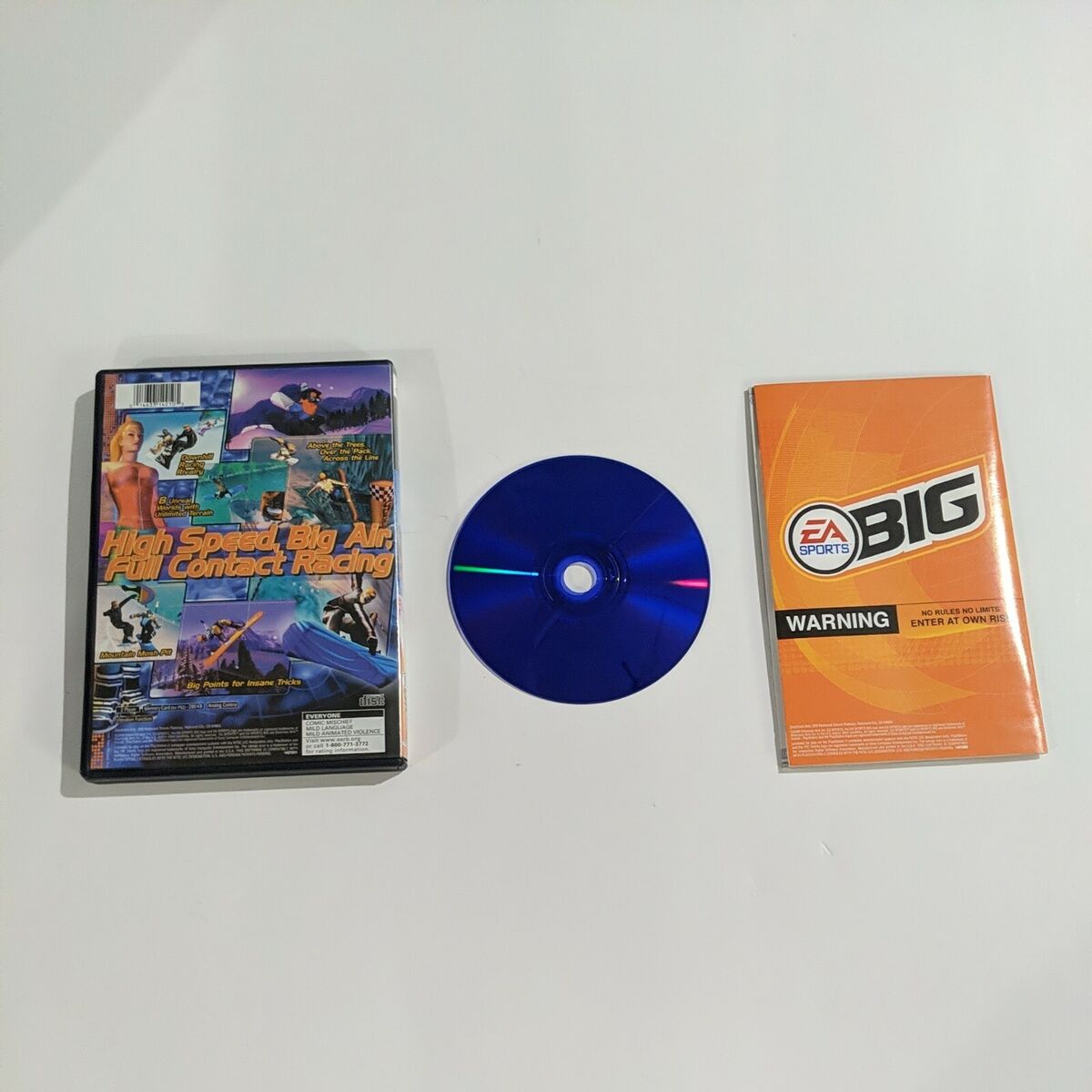 RARE BLUE DISC SSX PLAYSTATION 2 PS2 CASE DISC PAPERWORK RARE BLUE DISC SSX PLAYSTATION 2 PS2 CASE DISC PAPERWORK
