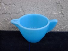 Akro Agate Small Interior Panel Creamer Azure Blue