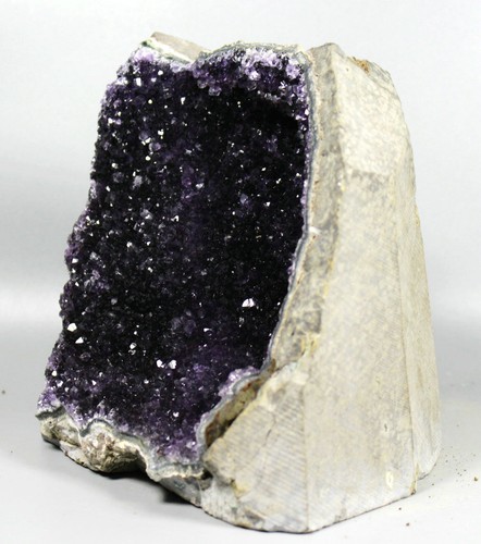 2.65lb NATURAL URUGUAYAN AMETHYST GEODE CRYSTAL CLUSTER DEEP PURPLE SPECIMEN - Picture 10 of 12