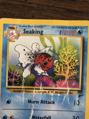 2000 Pokemon Base Set Seaking #60/130 PSA 10 - POP 7 - QTY AVAIL - Picture 3 of 4