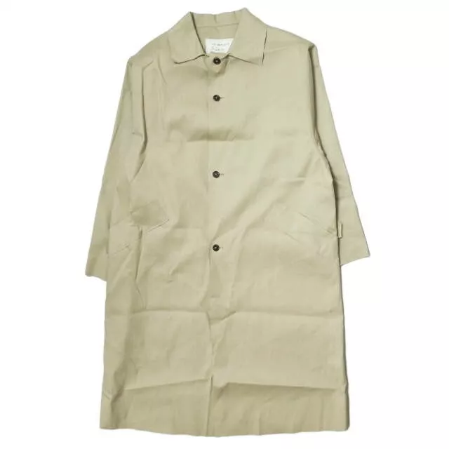 CAMIEL FORTGENS MACKINTOSH TRENCH COAT P/N 06.09.03 M beige Bal collar oversize