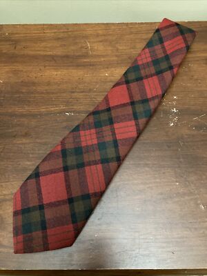 IRISH COUNTY 100% pure wool MacDonnell TARTAN NECK TIE