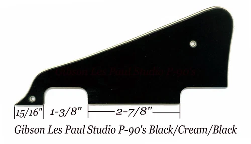 Les Paul LP Studio 1960's B/C/B P-90's Pickguard Gibson Epiphone Project NEW