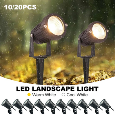10x 12v 5w Spot Light View Angle IP65 Warm White/Cool White Landscape Pathway
