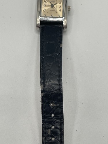 Montre débardeur homme vintage Embassy Gruen cadran vadrouille bracelet cuir rare ne fonctionne pas - Photo 8/13