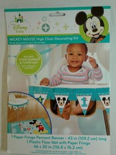 Mickey Mouse 1st First Birthday High Chair Decorating Decoration