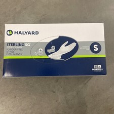 Halyard Sterling Nitrile Exam Gloves, Powder-Free, Non-Latex, Small, Box of 250